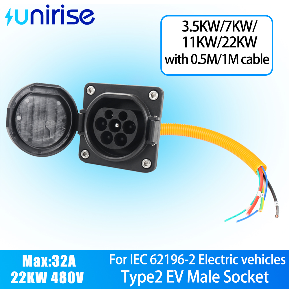Ev Charging Cable - Gniazdo ładowania samochodów elektrycznych Unirise Type2